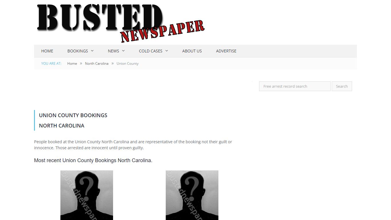 Union County, NC Mugshots - BUSTEDNEWSPAPER.COM
